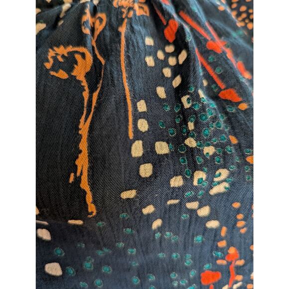 Margaux Riviera Navy & Multicolor Off The Shoulder Maxi Dress- Size 2X NWT - Picture 8 of 8